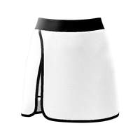 Faldas de tenis transpirables de nailon/spandex marrón para mujer con pantalones cortos de forro interior, personalizables con nombre de equipo, para adultos, para usar en canchas de tenis en verano.