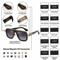 Lunettes de soleil tendance personnalisées légères avec protection UV400, unisexes, monture intégrale, de luxe, de créateur, pour un usage quotidien