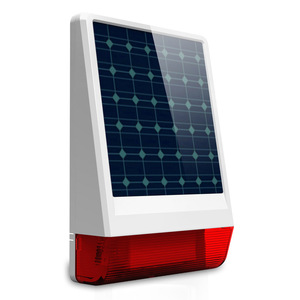 Allarme di Sicurezza Domestica Esterno Solare con Avvisatore Acustico Anti-Smontaggio Impermeabile Antifurto Wireless ad Alto Volume con Luce YL-007AT - Product Image 1