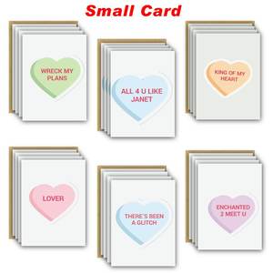 Cartes de la Saint-Valentin en vrac, cartes de vœux pour les fêtes, cartes d'anniversaire, citations amusantes, cartes de vœux sur le thème du cœur avec enveloppes - Product Image 5