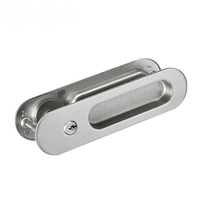 Serrure de porte en bois moderne en nickel satiné et laiton antique, invisible, encastrée, en alliage de zinc, ambidextre, pour portes coulissantes de salle de bain d'hôtel