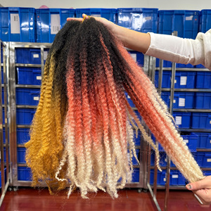 Tresses Marley pour cheveux synthétiques afro crépus de 18 pouces, vente en gros - Product Image 4