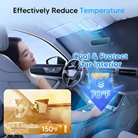 Pare-soleil pliable résistant aux UV pour pare-brise avant de voiture, protection solaire pour BMW X1 F48 2016-2022