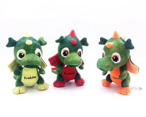 Peluche Personalizzabile Ricamato Kawaii, Morbido <span class=keywords><strong>Dinosauro</strong></span> Imbottito con Cotone PP per Alleviare lo Stress - Product Image 6