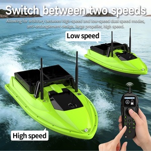 Bateau d'appâtage RC Flytec V600 Vert pour la pêche à la carpe, 500M, retour automatique, double silo 3kg avec support <span class=keywords><strong>de</strong></span> déclenchement d'hameçon et sondeur <span class=keywords><strong>de</strong></span> poissons - Product Image 4