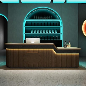 Cổ Điển Công Nghiệp Hiện Đại Góc Bàn Tiếp Tân Gỗ Có Thể Điều Chỉnh Chiều Cao Quầy Bar Quầy Pub Nhân Viên Thu Ngân Đứng Phòng Bida Nhà Hàng - Product Image 3