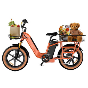Nouveau Vélo <span class=keywords><strong>Cargo</strong></span> Électrique de Style Sportif avec Pédalier Ordinaire Sans Balais 750W, Batterie au Lithium, Frein à Disque et Cadre en Alliage d'Aluminium 7 Vitesses - Product Image 3