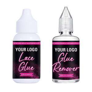 Kit adhésif pour dentelle résistant à la transpiration avec logo personnalisé pour un usage quotidien et des fêtes, <span class=keywords><strong>colle</strong></span> pour perruque en dentelle frontale à tenue forte et imperméable, et ensemble de dissolvant - Product Image 2
