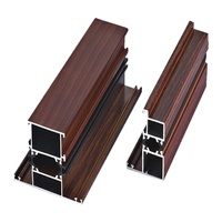 Profilé aluminium coulissant pour fenêtres, 200 m, joints en aluminium, enduit de poudre, fabrication industrielle, vente en gros