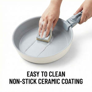 E-Top Ensemble de 14 pièces d'ustensiles de cuisson forgés sur mesure en aluminium, comprenant des marmites, des casseroles, des poêles et des sauteuses, compatible induction et résistant au four - Product Image 3