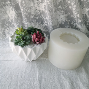 Maceta de hormigón con formas geométricas para flores, molde de silicona para macetas, macetas, molduras para plantas suculentas, gran oferta - Product Image 2