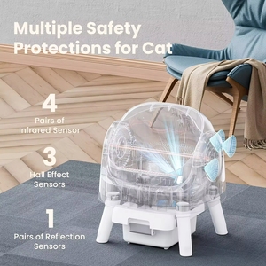 AutoScooper 11 Bac à litière pour chat en plastique intelligent de grande capacité - Nettoyage automatique mains libres pour les familles multi-chats - Product Image 3