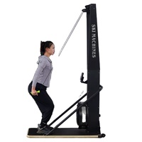 Máquina de remo y esquí comercial para fitness, remo de aire para interiores, máquina de esquí para ejercicio en gimnasio