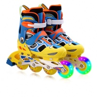Usine de gros pas cher réglable clignotant enfants patins à roulettes pour enfants