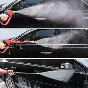 AMSTURDY Pistolet de lavage de voiture électrique haute pression portable commercial à eau froide Pistolet à mousse pour nettoyeur haute pression 4000psi