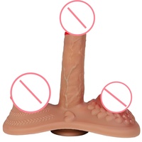 Dildos électriques télécommandés, extensibles et chauffants, souples et réalistes, de type canon au sol, avec fonction de masturbation, étanches IPX7
