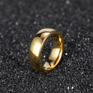 Tempusort Classic <span class=keywords><strong>Anelli</strong></span> <span class=keywords><strong>Personalizzati</strong></span> in Tungsteno Placcato Oro 2/4/6/8mm, Fedi Nuziali Lucidate a Specchio per Uomo e <span class=keywords><strong>Donna</strong></span>, <span class=keywords><strong>Anelli</strong></span> di Fidanzamento - Product Image 5