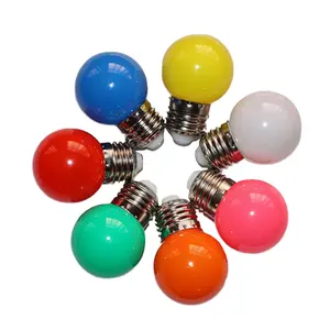 110v 250v 1w LED E27 G45 Globe Ball Multi Colored Bulbs For Outdoor S14 E27 Patio Lights