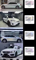 Film Perubahan Warna Mobil PET Putih Elektro Optik Self Healing Bertekstur Pelindung 99% UV 90% IR untuk Seluruh Bodi Kendaraan