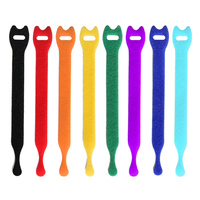 Bande auto-agrippante double face en nylon jaune 12x250mm, robuste, étanche, écologique et ignifuge pour câbles – Vente en gros