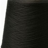 Fil brut en polyester 100 % recyclé à haute ténacité Qianshou, filé en anneau # 7 Extra-Black 21S 25kg/Sac Tricotage Tissage Couture Textile