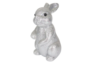 Argent Polystyrène Longue Oreille Lapin En Peluche Poupée Animal Jouet Cadeau D'anniversaire Lapin Ours Chien Jouets Pâques Enfants Décoration