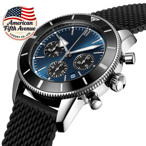 นาฬิกาดำน้ำสำหรับผู้ชายระดับ 7A รุ่นหรูหรา ซีรีส์ซูเปอร์โอเชียน คัลเจอร์ พร้อมหน้าปัดใสแบบสามหน้าปัดในตัว แบรนด์ Breitlin - Product Image 3