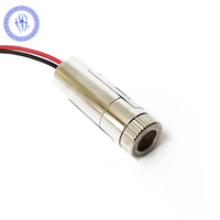 Module de ligne Diode à Laser rouge, 9 pièces en laiton 650nm 50mW 3-4.5V avec pilote
