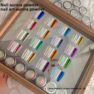 Aurora Fairy <span class=keywords><strong>Sirène</strong></span> <span class=keywords><strong>Effet</strong></span> Miroir <span class=keywords><strong>Nail</strong></span> <span class=keywords><strong>Art</strong></span> Pigment <span class=keywords><strong>Poudre</strong></span> Brillant Acrylique Chrome <span class=keywords><strong>Poudre</strong></span> pour Licorne et Poussière Design - Product Image 5