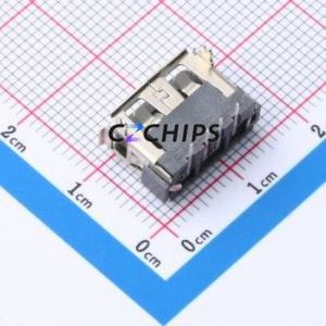 10.0 QC6.3 JB <b>USB</b> <b>Connector</b> Bent Lead Through Hole <b>Connector</b> Type-A <b>USB</b> 2.0 Female Right Angle Insert - Product Image 2