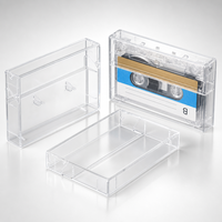 Boîte de rangement multi-usages en plastique PP KeenBox personnalisée en usine, pour cassette audio, VHS, CD, DVD, support de disques de jeu PS2, PS3, PS5, boîte transparente