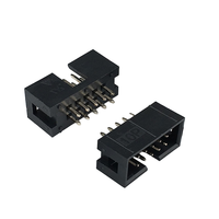 Connecteur IDC personnalisé, pas de 2,54 mm, 6, 10, 14, 20, 22 broches, double rangée, mâle/femelle pour PCB