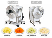 Automatische aardappel-, gember-, wortel- en bananen snijmachine FC-501 FC-501L