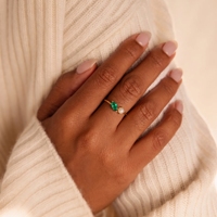 Bague empilable X&L délicate en acier inoxydable plaqué or 18 carats PVD avec perle et zircon cubique marquise, étanche au quotidien, bijoux pour femme, cadeaux
