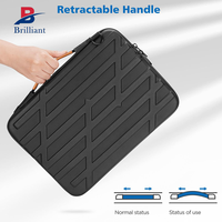 Brillant personnalisé étanche Eva coque rigide voyage étui pour ordinateur portable Portable léger haute qualité étuis pour ordinateur portable