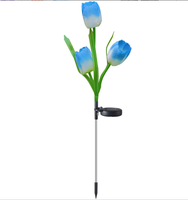 Lumière solaire imperméable de pelouse de fleur de lys de tournesol de tulipe de Rose pour la décoration extérieure de paysage de jardin