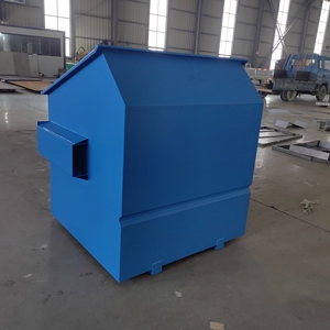 Vente chaude Poubelle à chargement frontal Chariot élévateur industriel Skip Prépayé 20% Plus Poubelle de <span class=keywords><strong>recyclage</strong></span> de déchets mobile à roues et couverte - Product Image 5