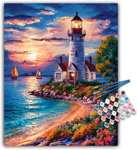 Pinceaux de décoration modernes pour la maison, DIY, à l'huile et à l'acrylique, pour <span class=keywords><strong>toile</strong></span> personnalisée avec <span class=keywords><strong>photo</strong></span>, incluant des numéros de peinture créatifs de style européen - Product Image 2