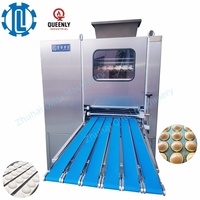 Machine de production entièrement automatique en acier inoxydable pour la formation de boulettes de pâte, découpeuse, diviseuse et rondeuse de pâte pour burgers et hot-dogs, avec moteur