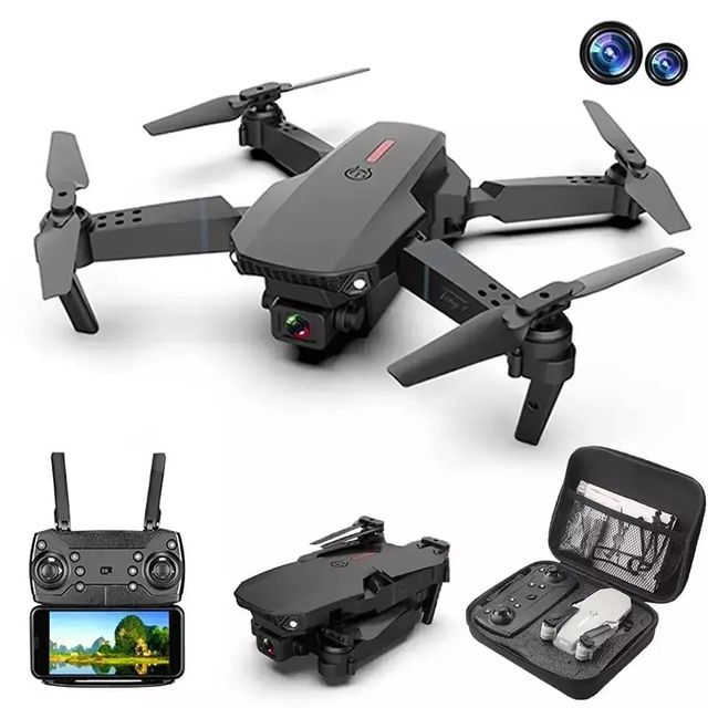 Global Trending E88Pro Drone 4K Dual Drone Video Cameras VS Mavic Mini Air Drone E58 Rc Helicopter