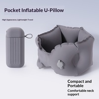 Nouvel Oreiller de Voyage Gonflable Léger en Forme de U, Pliable et Portable pour Avion, Train à Grande Vitesse, Maison, Extérieur, Voyage - Usage Adulte