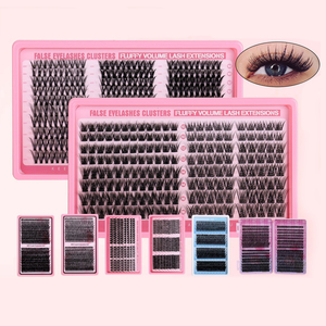 Kit di Ciglia a Ciuffi JOMAY 8-18mm, Etichetta Privata, 100D 200D, Ciuffi di Ciglia Nere Voluminose, Curva <span class=keywords><strong>D</strong></span>, Kit per Extension Ciglia Fai-da-Te - Product Image 3