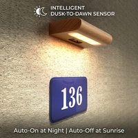 Lampe solaire d'intérieur en bois à fixation murale, lumière nocturne magnétique rechargeable à LED pour escaliers, balcon, couloir