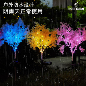 Lámpara LED Solar para Jardín, Decoración de Paisaje para Patio y Jardín, Montada en el Suelo - Product Image 1