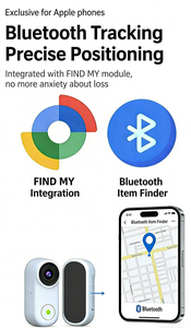 USMILEPET Smart Pet GPS Tracker <b>Camera</b> With Find My & Android Find Hub, 1080P HD Pet Collar <b>Camera</b> for Dogs UP-GPS-1 Pet GPS Tra - Product Image 5