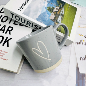 China Manufacturer Painted Heart Detail Porcelain <b>Ceramic</b> <b>Mugs</b> Wholesale High Value White Business Gifts Nordic Style Food Safe - Product Image 2