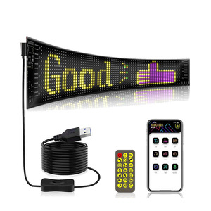 แผงโฆษณา LED ขนาด 898 x 192 มม. พิกเซล 16*96  ควบคุมผ่านแอพ  พร้อมรีโมท  แสดงข้อความแบบเลื่อนได้ - Product Image 2