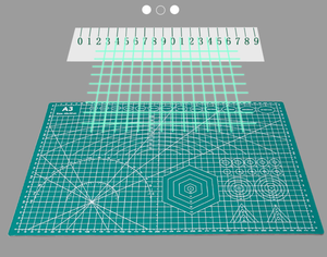 A2 A3 A4 A5 Tapis de coupe multifonctionnel réutilisable double face épaissi - Product Image 3