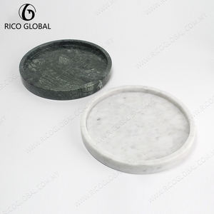 Plateau de service en bois naturel minimaliste moderne en marbre blanc et gris et plateau en mélamine pour la cuisine de marque OEM de Malaisie - Product Image 5