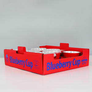 [Solo Personalizado] Bandejas <span class=keywords><strong>de</strong></span> Cartón Impresas para Vasos <span class=keywords><strong>de</strong></span> Arándanos, Caja <span class=keywords><strong>de</strong></span> Paletas, Embalaje <span class=keywords><strong>de</strong></span> Frutas Corrugado, Caja Reforzada y Engrosada para Vasos <span class=keywords><strong>de</strong></span> Yogur - Product Image 3